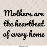 Mothers Heartbeat Home Pinback Button, Mother's Day Gift, Gift for Mom, Mothers Day Button, Heartfelt Mother Pinback Button - Tawshia