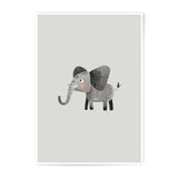 Elephant Photographic Prints, Nursery Decor, Baby Room Art, Animal Wall Art, Kids Room Prints, Cute Animal Print, Playroom Decoration - Tawshia
