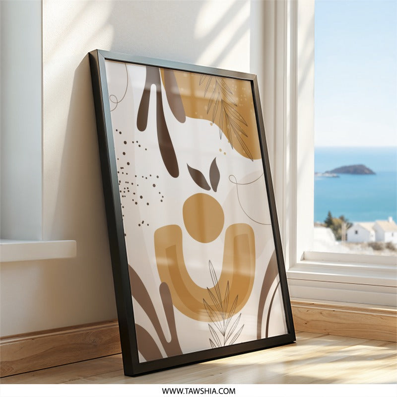 Abstract Art Wall Decor, Geometric Wall Art Print, Boho Wall Art, Minimalist Art Print, Contemporary Wall Art - Tawshia