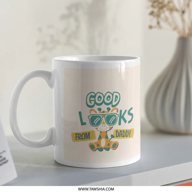 Good Looks From Daddy Giraffe Mug product