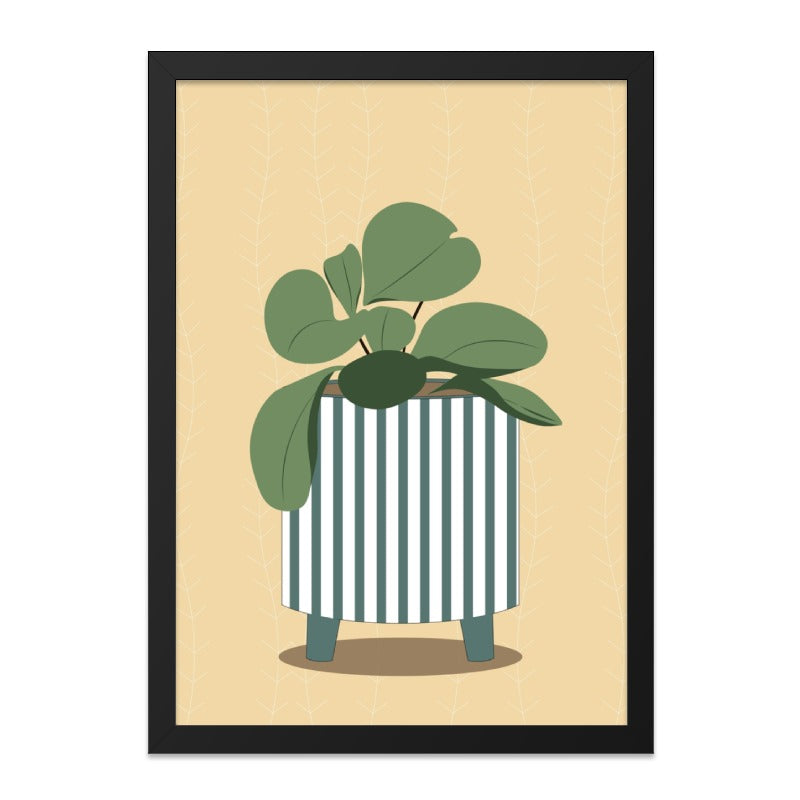 Modern Plant Wall Art, Potted Plant Print, Houseplant Illustration, Minimalist Decor, Botanical Wall Art, Indoor Plants Art - Tawshia