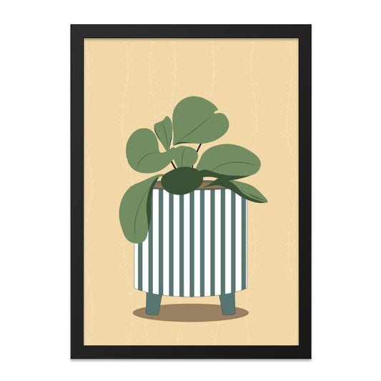 Modern Plant Wall Art, Potted Plant Print, Houseplant Illustration, Minimalist Decor, Botanical Wall Art, Indoor Plants Art - Tawshia