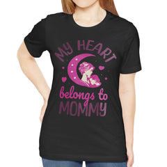 My heart belongs to mommy graphic print product