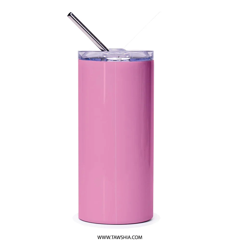 Stainless Steel Insulated Pink Tumbler with Straw product type
