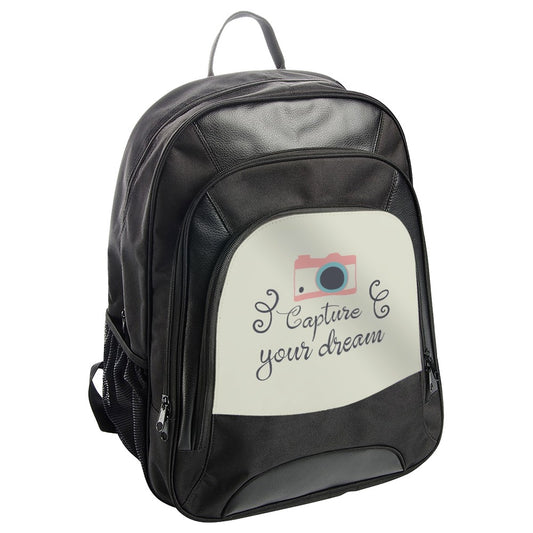 Capture Your Dream BackPack, Camera Design Backpack, Photographer Gift Idea, Stylish Backpack For Travel, Everyday Backpack School Bag - Tawshia
