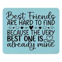 Best Friend Mouse Pad, Friend Quote Gift, Personalized Mousepad, Friendship Gift Idea, Bestie Present, Computer Accessories, Desk Decor - Tawshia