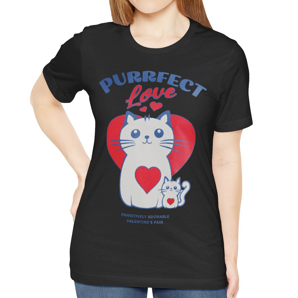 Purrfect Love Paw-sitively Adorable Valentine's Pair T-shirt product type