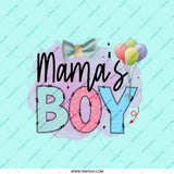 Mamas Boy Pocket Mirror, Cute Balloons Pocket Mirror, Gift For Moms Pocket Mirror, New Mom Gift, Baby Boy Pocket Mirror, Bow Pocket Mirror - Tawshia