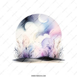 Dreamy Nightscape Tote Bag, Crescent Moon Tote, Celestial Garden Tote, Unique Gift Bag, Aesthetic Tote, Cute Tote Bag, Lightweight Tote - Tawshia