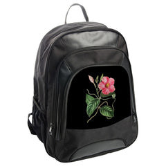 Mandevilla Flower Backpack, Pink Bloom Rucksack, Floral Botanical Knapsack, Nature Lover Bag, Trending Stylish Backpack - Tawshia