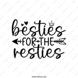Besties Resties Tote Bag, Friendship Gift, Best Friend Bag, Gift for Bestie, Cute Matching Bestie Bag, Birthday Gift for Friend - Tawshia