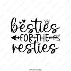 Besties Resties Tote Bag, Friendship Gift, Best Friend Bag, Gift for Bestie, Cute Matching Bestie Bag, Birthday Gift for Friend - Tawshia