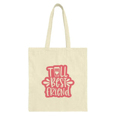 Best Friend Tote Bag, Coffee Lover Gift, Friend Gift, Cute Tote Bag, Everyday Tote, Gift for Her, Trendy Tote, Gift for Bestie - Tawshia