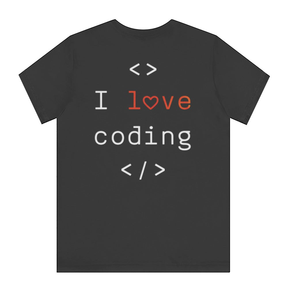 I love coding heart design software programming shirt product