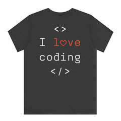 I love coding heart design software programming shirt product