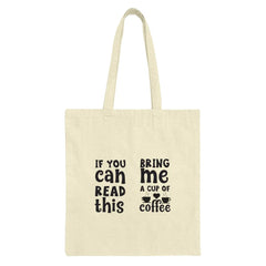 Coffee Lover Tote Bag, Funny Coffee Saying Tote, Bring Me Coffee Tote, Sarcastic Tote, Gift For Coffee Addict, Book Lover Tote Bag - Tawshia