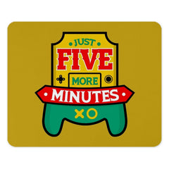 Gamer Mouse Pad, Just Five More Minutes, Video Game Controller, Funny Gaming Gift, Geeky Desk Decor, Computer Accessory - Tawshia