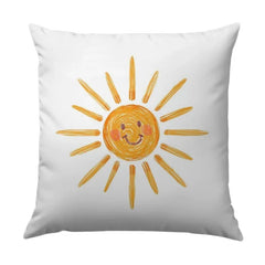 Smiling Sun Throw Pillow, Happy Sunshine Design, Decorative Pillow, Kid's Room Decor, Cute Pillow, Nursery Pillow, Gift Idea - Tawshia