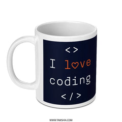 I Love Coding Coffee Mug Perfect for Programmers product