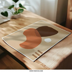 Abstract Shapes Photographic Print, Modern Art Print, Minimalist Wall Art, Beige Brown Decor, Home Decor, Art Print, Fine Art Photography - Tawshia