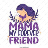Mama My Forever Friend Pinback Button, Mothers Day Gift, Cute Mother Daughter Button, Mom Appreciation Button, Motherhood Gift - Tawshia
