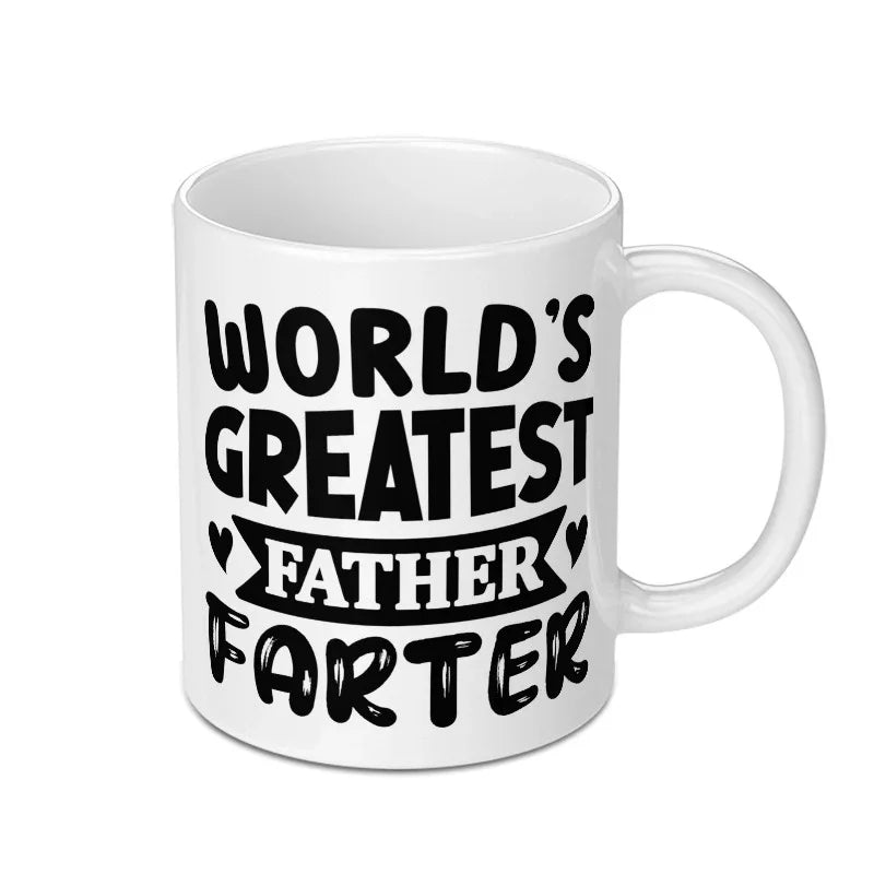 Worlds Greatest Father Farter Mug, Funny Dad Mug, Father's Day Mug, Dad Joke Mug, Novelty Mug, Gift for Dad, Unique Mug, Fathers Day Gift - Tawshia