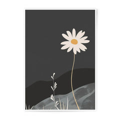 Daisy Photographic Print, Floral Art, Minimalist Print, Flower Wall Decor, Botanical Home Decor, Modern Art Print - Tawshia