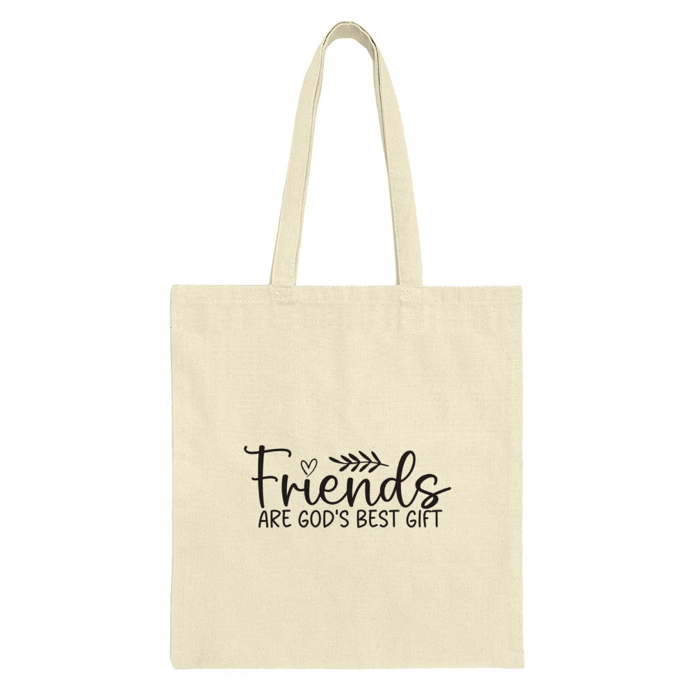 Friends God's Gift Tote Bag, Religious Tote Bag, Friendship Gift Tote, Christian Gift Bag, Spiritual Tote Bag, Inspirational Gift Tote - Tawshia