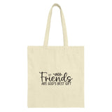 Friends God's Gift Tote Bag, Religious Tote Bag, Friendship Gift Tote, Christian Gift Bag, Spiritual Tote Bag, Inspirational Gift Tote - Tawshia