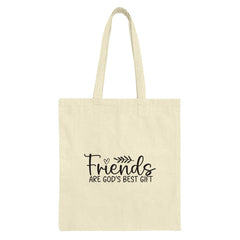 Friends God's Gift Tote Bag, Religious Tote Bag, Friendship Gift Tote, Christian Gift Bag, Spiritual Tote Bag, Inspirational Gift Tote - Tawshia