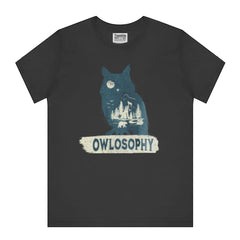 Night Owl Graphic Print Owlosophy Themed Shirt product