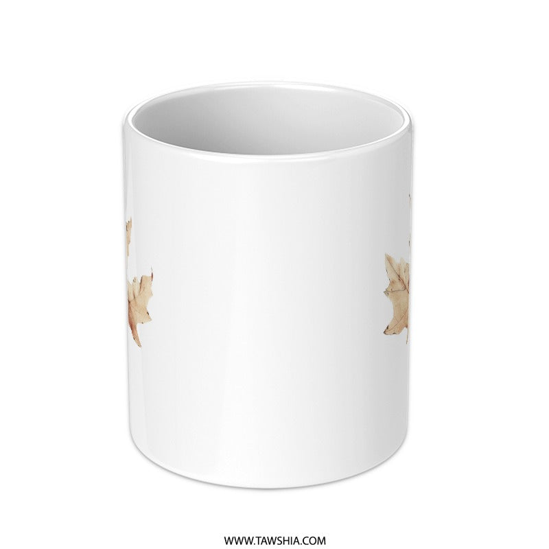 Autumn Leaf Mug, Fall Decor Mug, Nature Inspired Mug, Maple Leaf Mug, Seasonal Mug, Coffee Mug, Tea Mug, Autumn Gifts - Tawshia