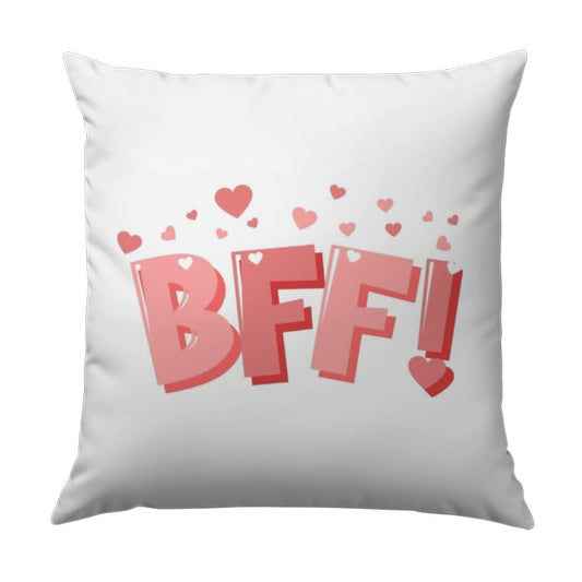 BFF Pillow, Best Friends Forever, Heart Pillow, Friendship Decor, Cute Pillow, Gift for Bestie, Valentine Pillow, Room Decor - Tawshia