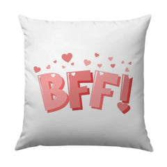 BFF Pillow, Best Friends Forever, Heart Pillow, Friendship Decor, Cute Pillow, Gift for Bestie, Valentine Pillow, Room Decor - Tawshia