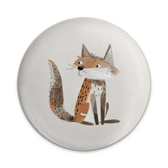Cute Fox Pinback Button, Animal Lover Gift, Woodland Creature Badge, Cartoon Fox Art, Fox Illustration Button, Unique Button Collection - Tawshia