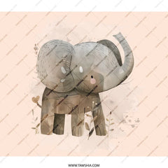 Cute Elephant Backpack, Watercolor Backpack, Animal Backpack, Kids Backpack, Toddler Backpack, Nursery Art Backpack, Baby Shower Gift - Tawshia