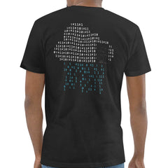 Cool Graphic Binary Code Black T-shirt product