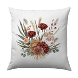 Floral Bouquet Pillow, Autumn Flowers, Decorative Pillow Cover, Boho Decor, Farmhouse Style, Throw Pillow, Accent Pillow, Home Decor - Tawshia