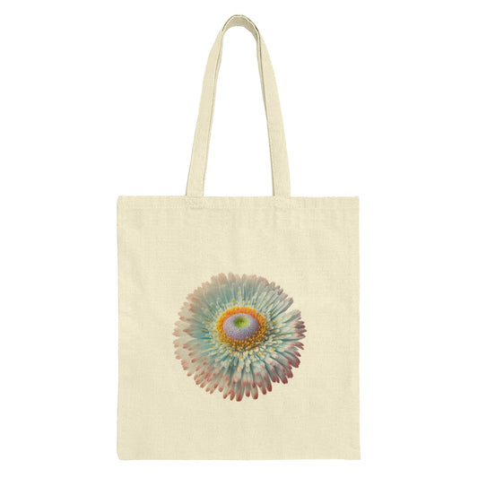 Colorful Daisy Flower Tote Bag, Floral Market Bag, Cute Everyday Tote, Unique Design Tote, Reusable Grocery Shopping Bag - Tawshia