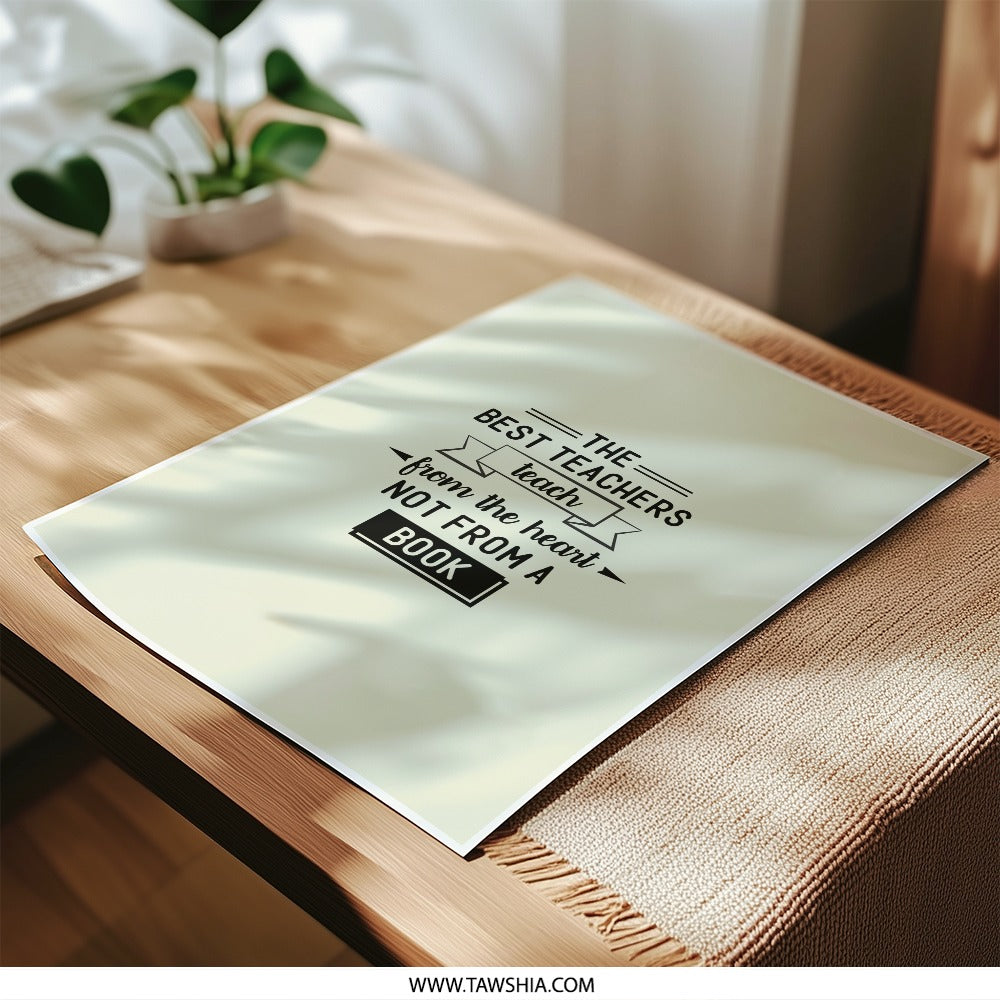 Best Teacher Photographic Prints, Teacher Appreciation Gift, Classroom Wall Art, Inspirational Quote Prints, Educational Prints - Tawshia