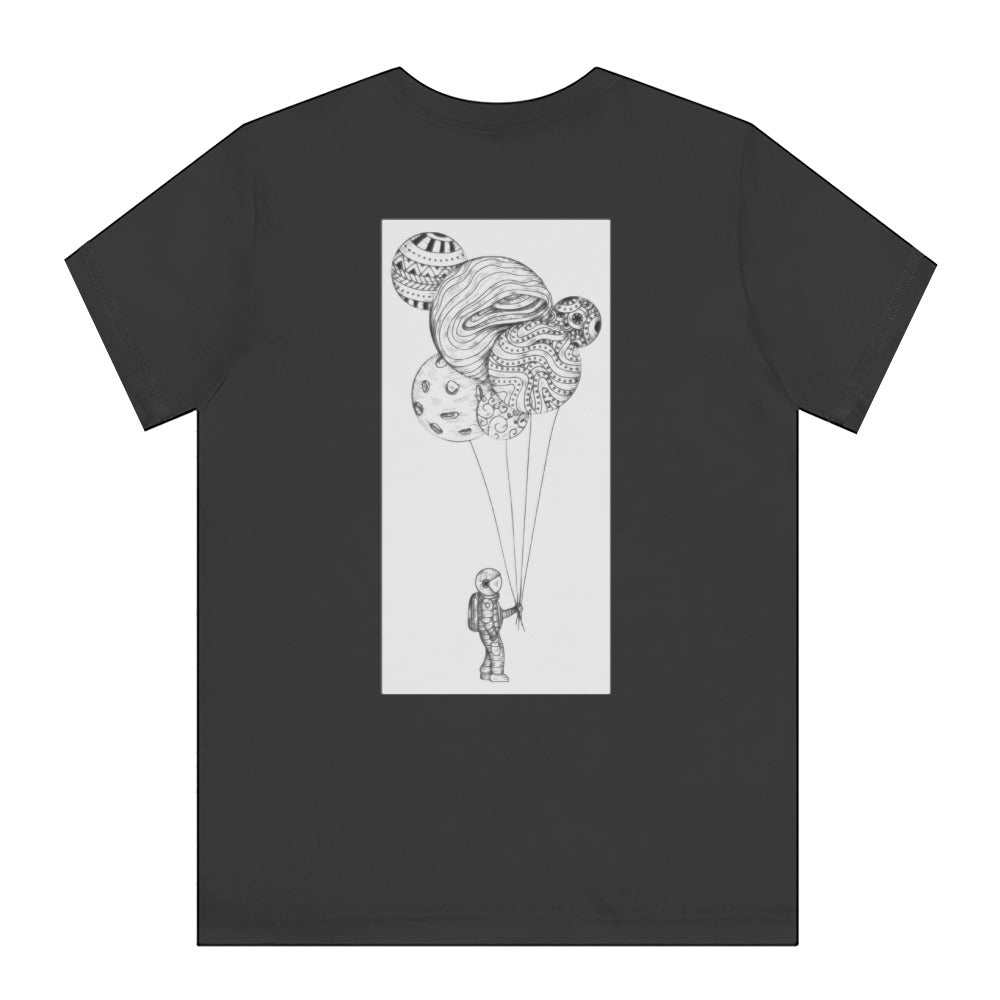 Artistic Astronaut with Balloons Graphic T-shirt product