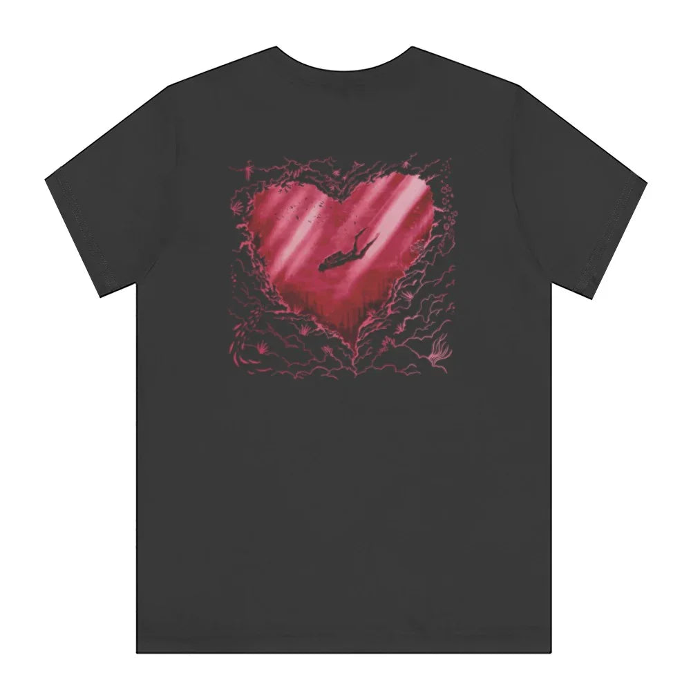 Heart Design with Diver Graphic T-shirt product type