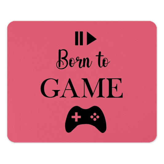 Born To Game Mouse Pad, Gamer Gift, Gaming Accessories, Cute Desk Decor, PC Gaming, Computer Accessories, Game Controller Mousepad - Tawshia