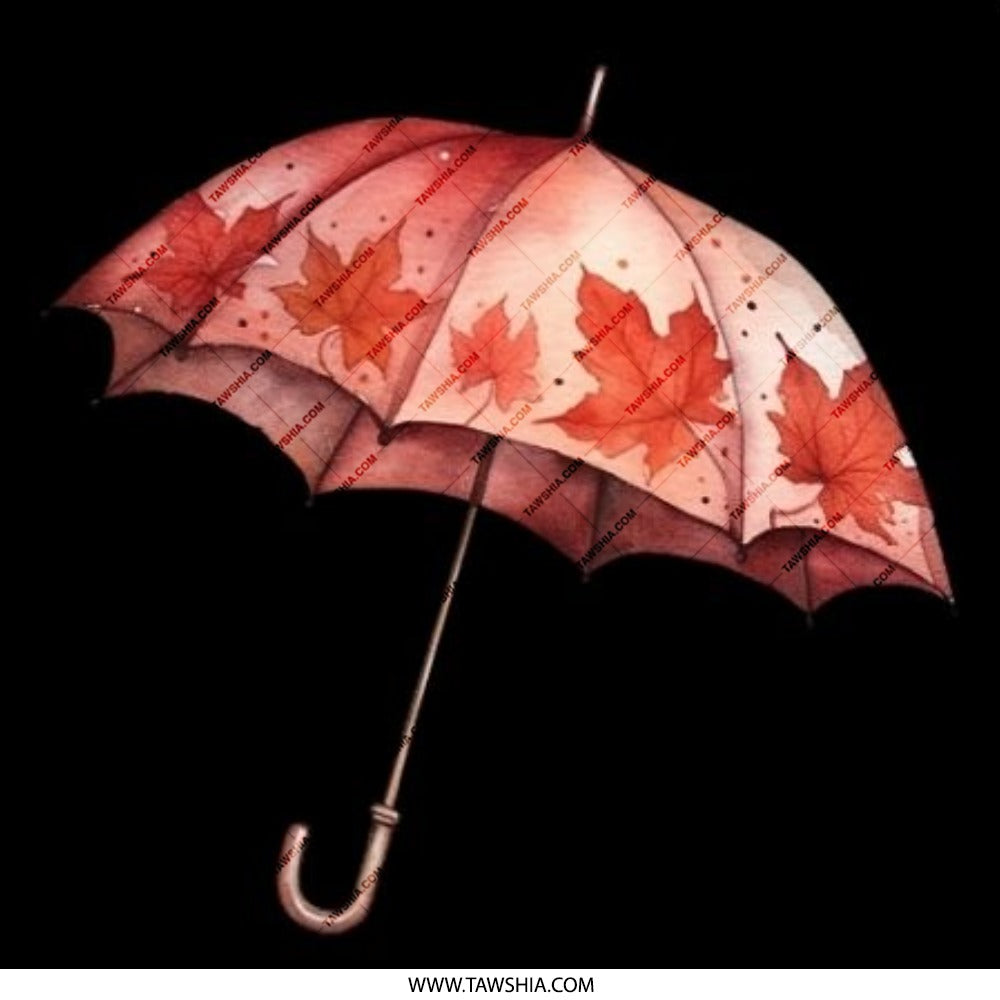 Autumn Umbrella Pinback Button, Fall Leaves Button, Cute Seasonal Accessory, Gift Idea, Aesthetic Button, Unique Umbrella Design - Tawshia