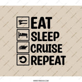 Eat Sleep Cruise Repeat BackPack, Cruise Lover BackPack, Travel BackPack, Vacation BackPack, Gift for Cruise Goer, Trendy BackPack - Tawshia