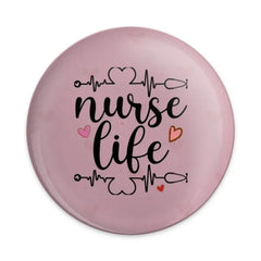 Nurse Life Pinback Button, Gift for Nurses, Nurse Appreciation, Healthcare Worker Button, Cute Nurse Pin, Heartbeat Button, Medical Button - Tawshia