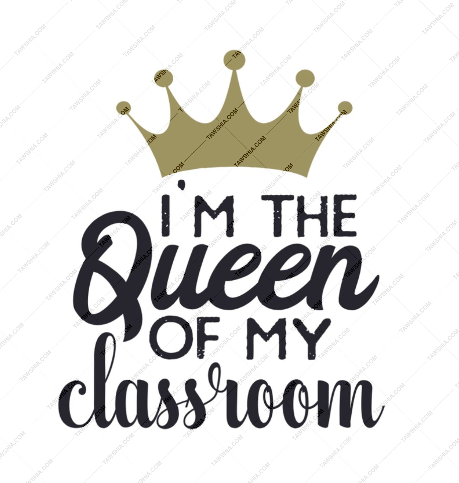 Queen of Classroom Mug, Teacher Gift, Education, School, Professor, Tutor Present, Inspirational, Unique Coffee Mug, Educator Mug - Tawshia