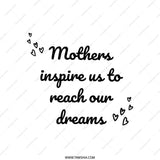 Mothers Inspire Dreams Pillow, Inspirational Pillow, Mother's Day Gift, Motivational Pillow, Gift for Mom, Home Decor, Decorative Pillows - Tawshia