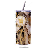 Celestial Art Tumbler, Moon Phases, Floral Design, Artistic Tumbler, Unique Tumbler, Drinkware, Gift Idea, Coffee Tumbler, Travel Tumbler - Tawshia
