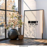 Oh Honey I Am That Mom Wall Art, Funny Mom Quote Art, Mothers Day Wall Decor, Sarcastic Wall Art, Mom Gift Idea, Black and White Art - Tawshia